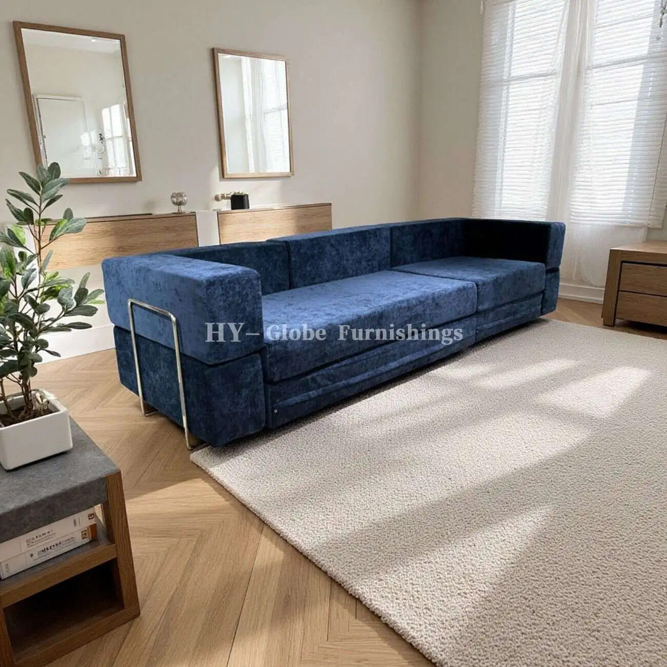Globe Furnishings - modular block compression sofa