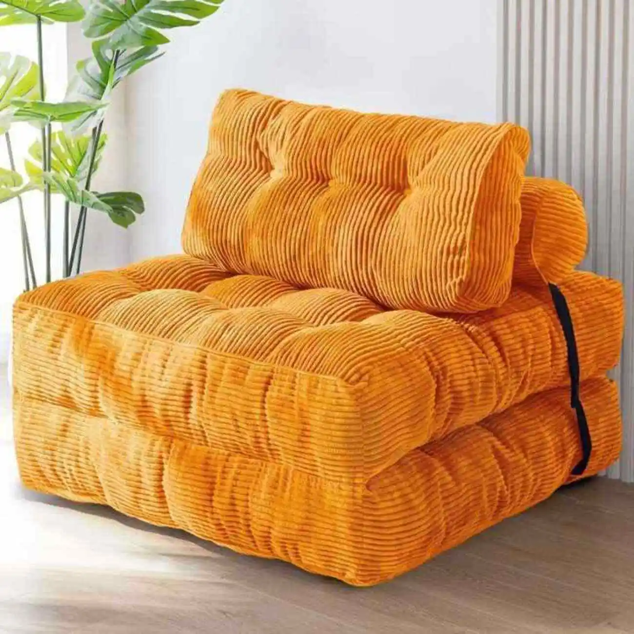 SKU-03-橘色 Globe Furnishings - Adjustable Folding Compression Sofa Bed