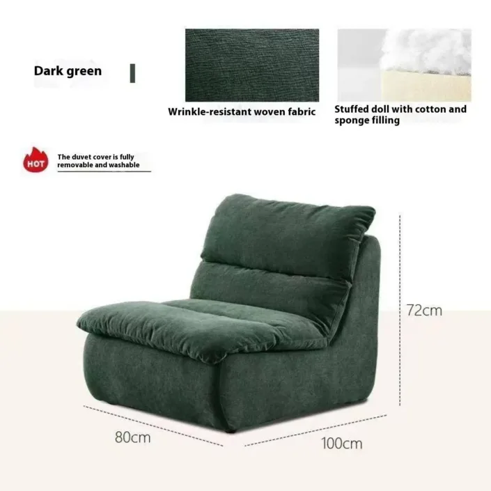 Globe Furnishings - Down-filled Single-Person Compression Sofa Globe Furnishings - Down-filled Single-Person Compression Sofa