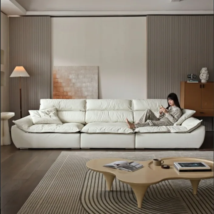 Sailboat-style sofa with adjustable backrest