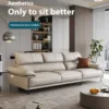Italian Elegance and Light Luxury Leather Sofa
