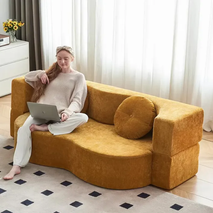 Globe Furnishings - Lazy Fabric All-in-One Compressed Sofa Bed Globe Furnishings - Lazy Fabric All-in-One Compressed Sofa Bed
