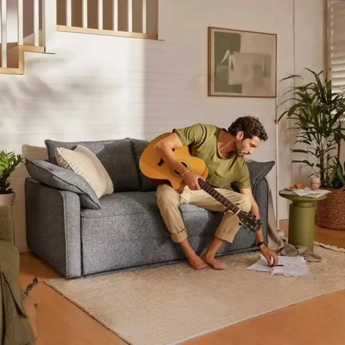 Compressed Sofa Bed - Foldable Italian Lambswool Multifunctional Sofa