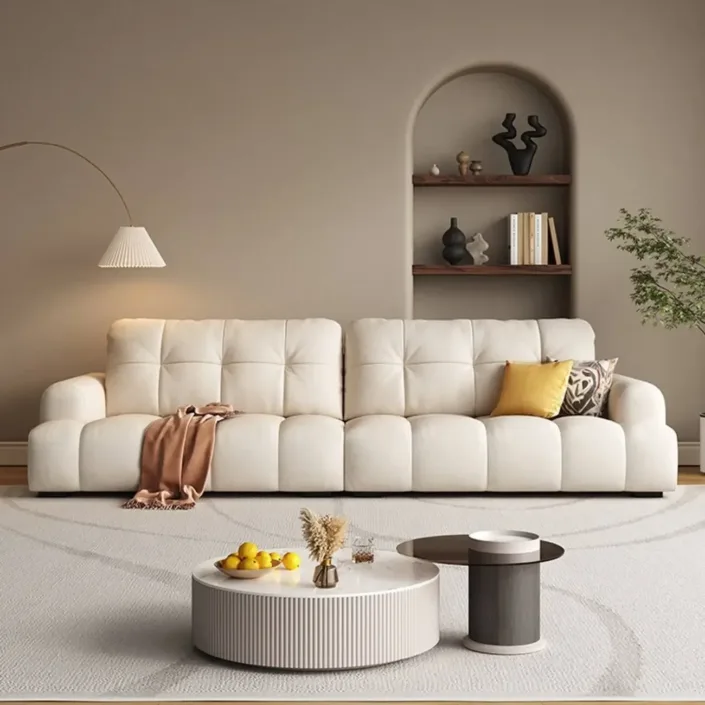 Natural Breeze Direct-Vent Linen Sofa