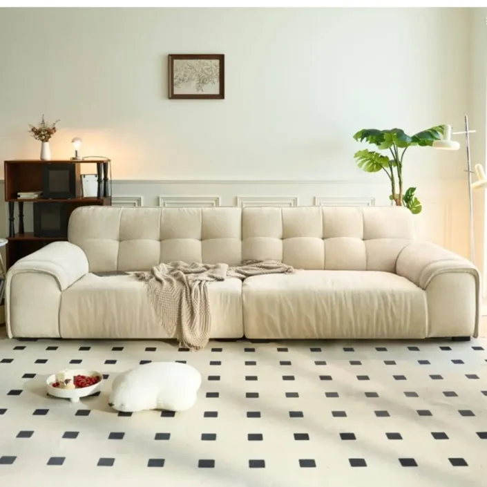 New Damo Milk Cream Style Sofa