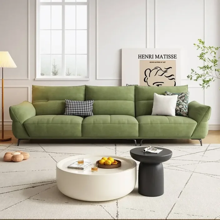 Cream-Style Tech Fabric Sofa
