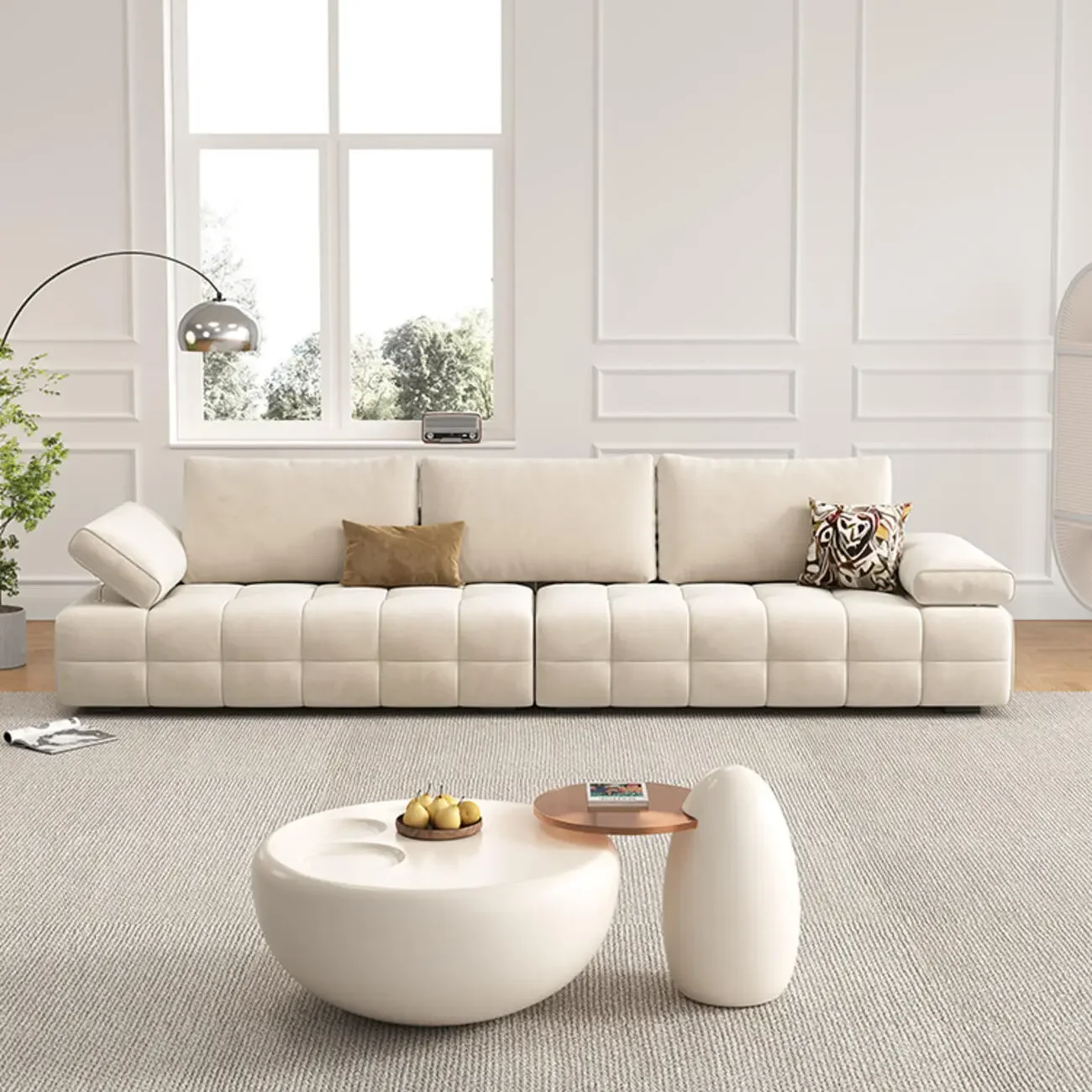 主图-01 Globe Furnishings - Lawrence Adjustable Armrest Sofa