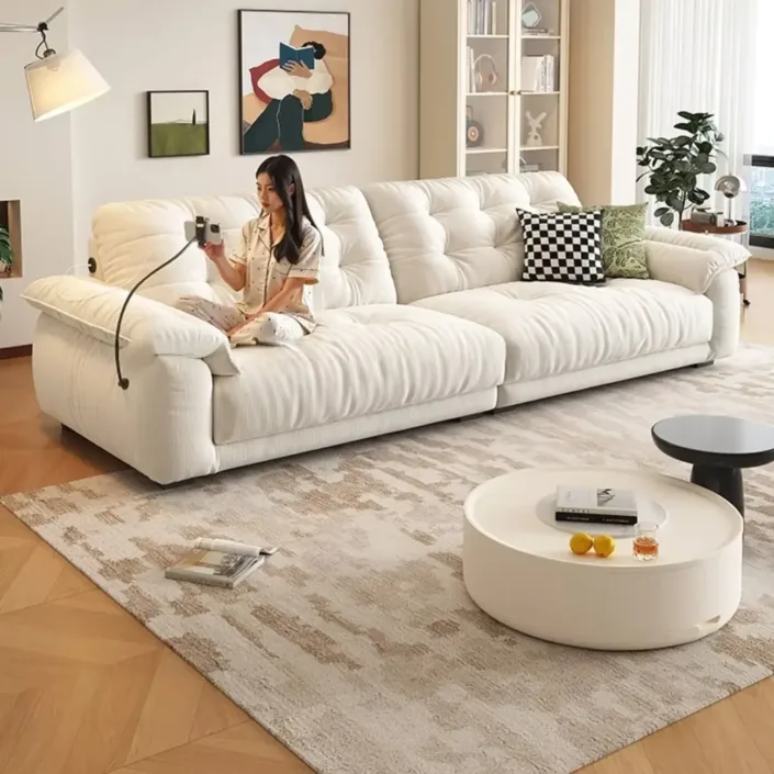 Chenille Functional Charging Space Cloud Sofa