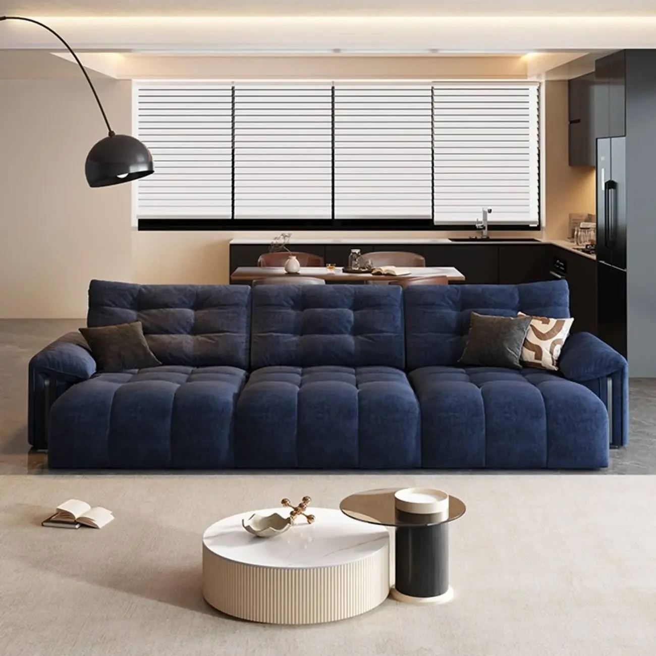 主图-01 Globe Furnishings - Cream folding and telescoping functional sofa