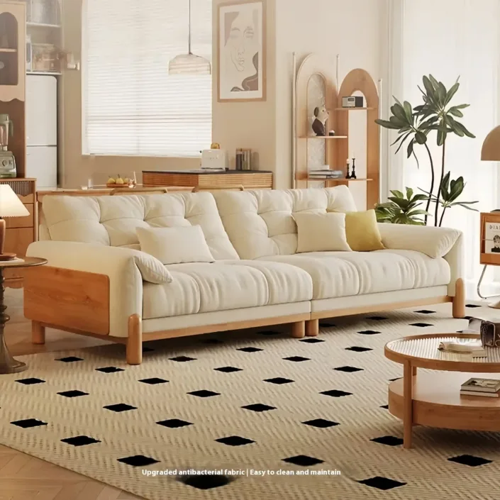 Globe Furnishings - Solid Wood Elephant Ear Cloud Sofa Globe Furnishings - Solid Wood Elephant Ear Cloud Sofa