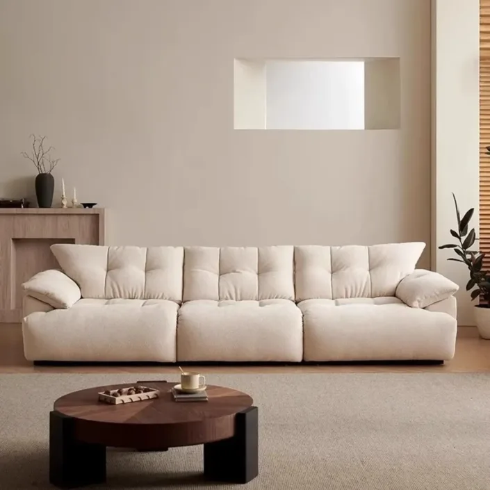 Chenille Down Cloud Fabric Sofa