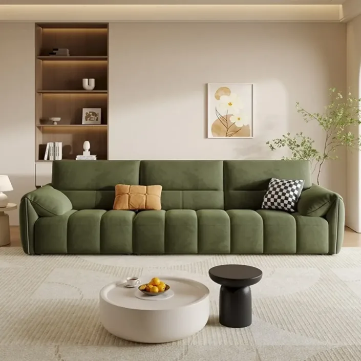 Globe Furnishings - New Linear Luxury Milk Fabric Sofa Globe Furnishings - New Linear Luxury Milk Fabric Sofa