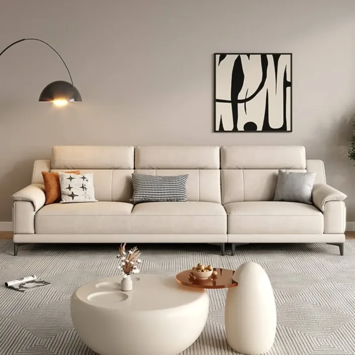 Minimalist Tech-Infused Upholstered Sofa