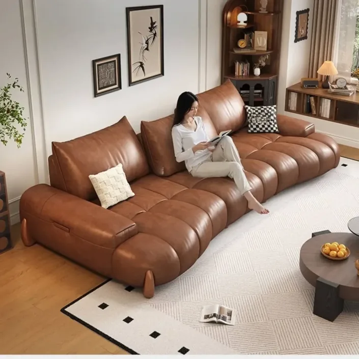 Mosen Extra Deep Oil Wax Leather Sofa