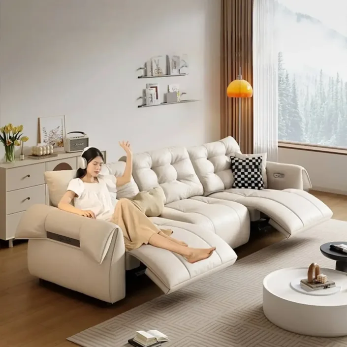 Globe Furnishings - Swan Neck Multifunctional Electric Sofa Globe Furnishings - Swan Neck Multifunctional Electric Sofa