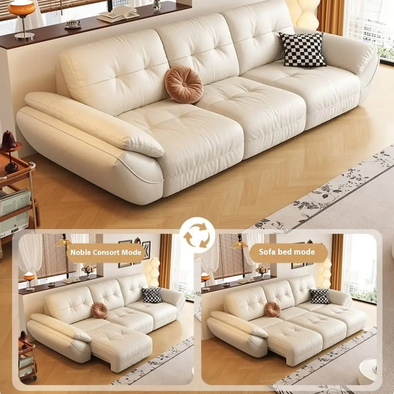 主图-01 Globe Furnishings - Italian-Style Electric Reclining Leather Sofa