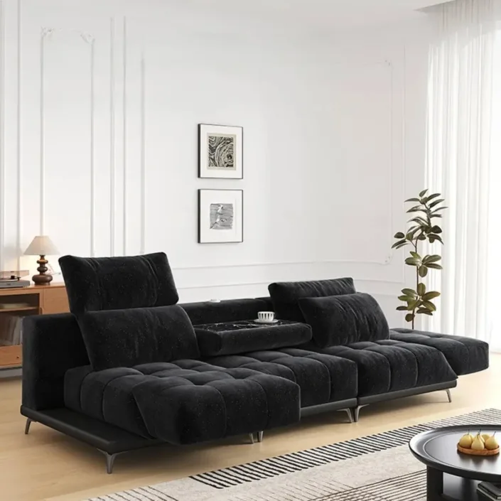 Versatile Multi-Functional Adjustable Fabric Sofa