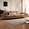 Sailboat top-grain leather sofa