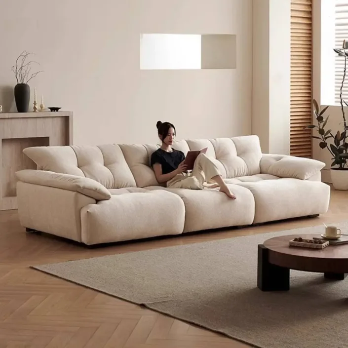 Globe Furnishings - Chenille Down Cloud Fabric Sofa Globe Furnishings - Chenille Down Cloud Fabric Sofa