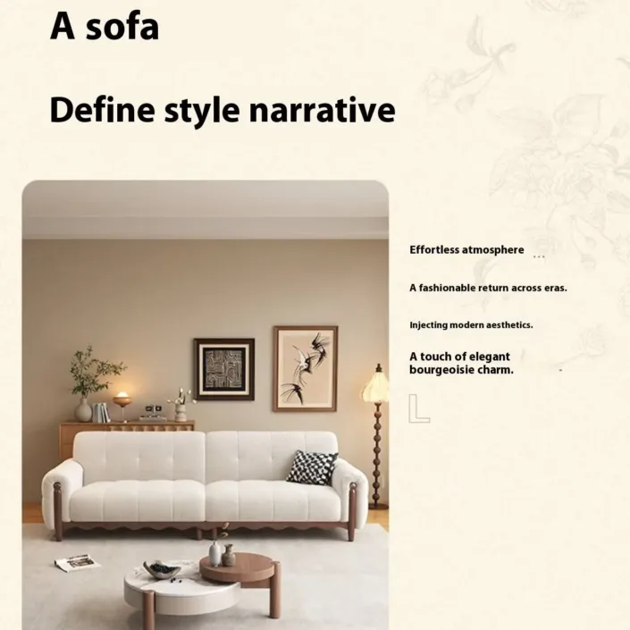 Globe Furnishings - New Solid Wood Chenille French Sofa