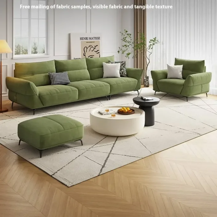 Globe Furnishings - Cream-Style Tech Fabric Sofa