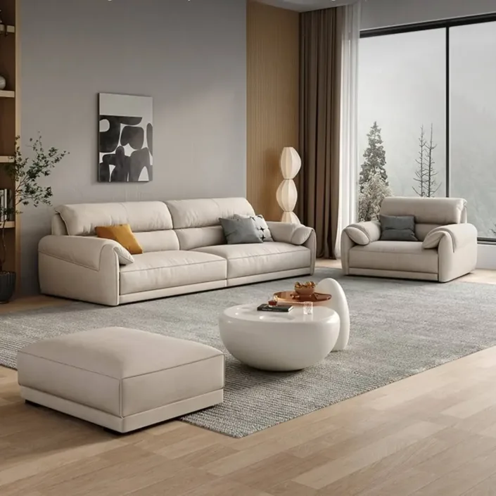 Globe Furnishings - Minimalist Compact Apartment Trendy Down-Filled Tech Fabric Sofa Globe Furnishings - Minimalist Compact Apartment Trendy Down-Filled Tech Fabric Sofa