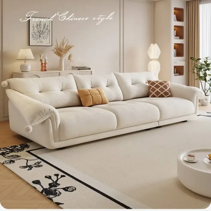 Globe Furnishings - 2025 New Compact Straight-Back Cat-Scratch-Resistant Fabric Sofa Globe Furnishings - 2025 New Compact Straight-Back Cat-Scratch-Resistant Fabric Sofa