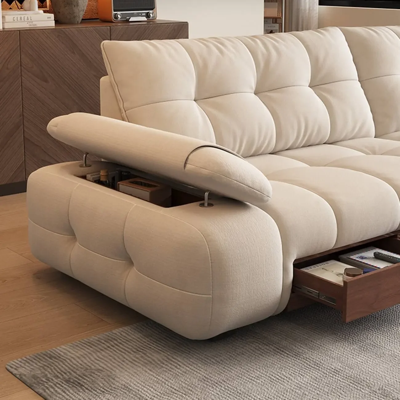 主图-02 Globe Furnishings - Movable Multi-Storage Sofa