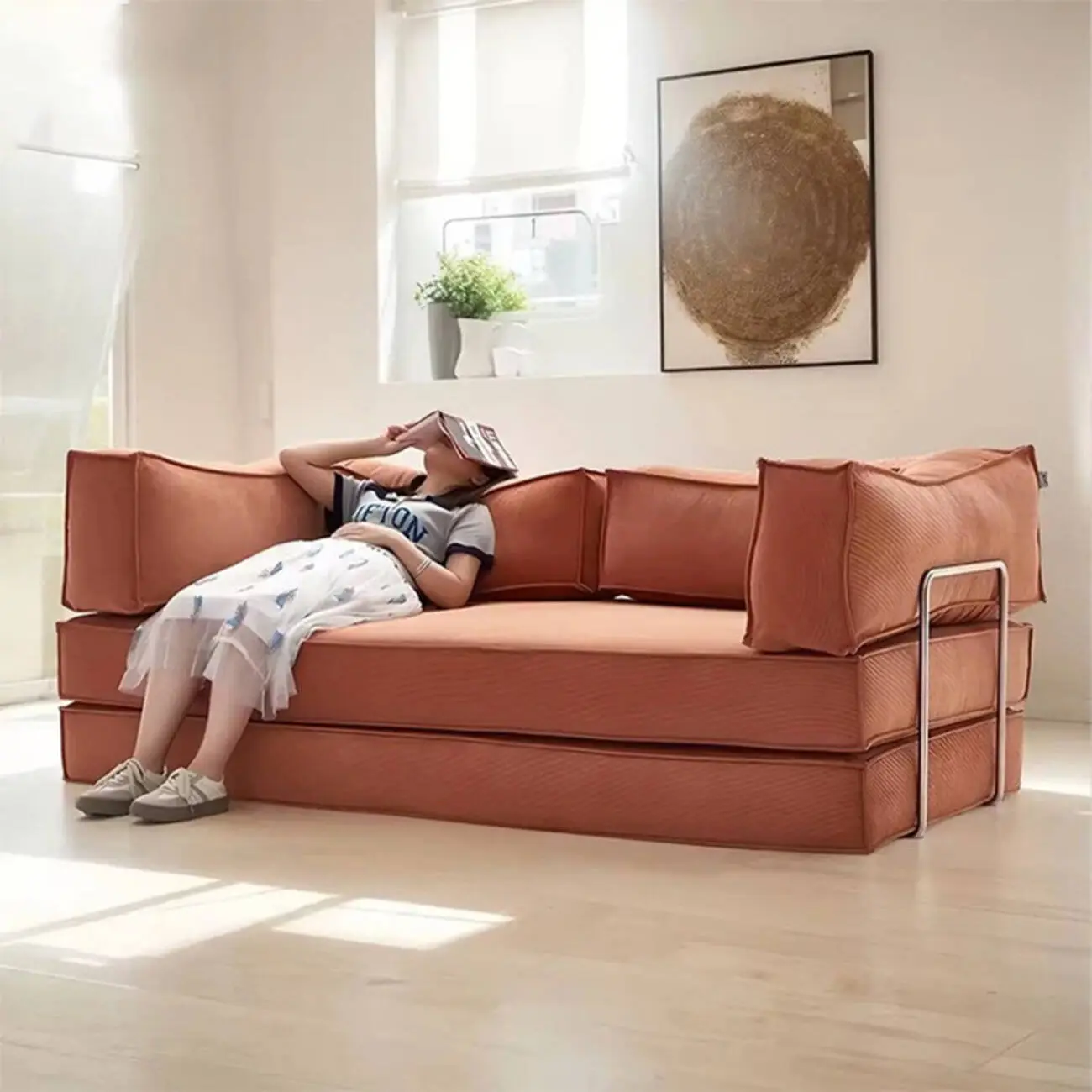 主图-02 Globe Furnishings - Lazy Folding Compression Sofa Bed