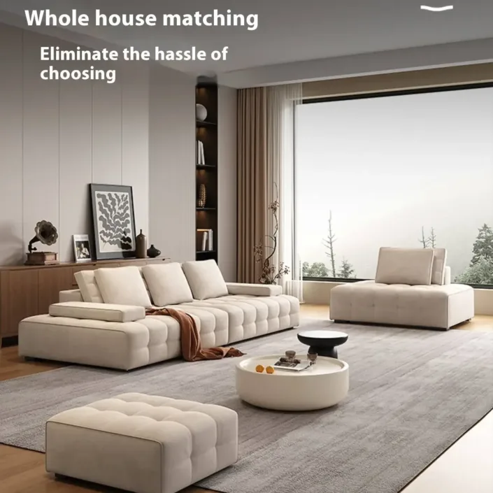 Globe Furnishings - New Lawrence Cream-Style Upholstered Sofa Globe Furnishings - New Lawrence Cream-Style Upholstered Sofa