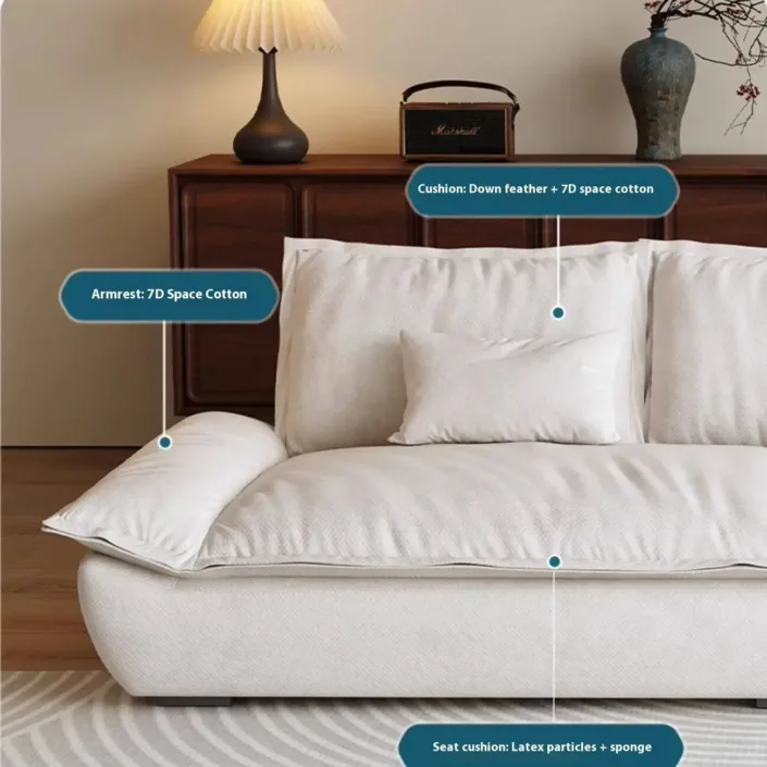 Globe Furnishings - Sailcloth Upholstery Breathable Cotton-Linen Sofa Set Globe Furnishings - Sailcloth Upholstery Breathable Cotton-Linen Sofa Set