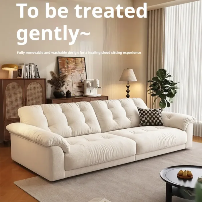Globe Furnishings - Removable and Washable Chenille Space Cloud Sofa Globe Furnishings - Removable and Washable Chenille Space Cloud Sofa