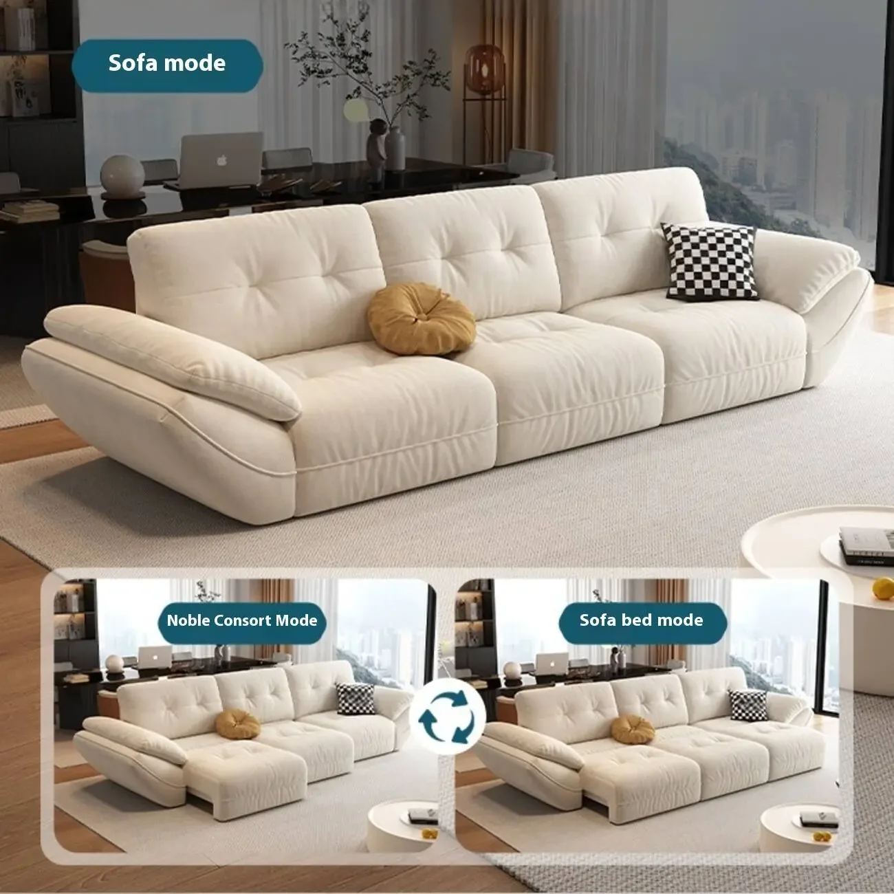 主图-02 Globe Furnishings - New Zero-Wall Electric Sofa