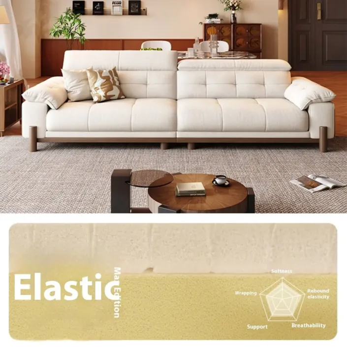 Globe Furnishings - Vintage-Style Solid Wood Sofa with Removable Fabric Covers Globe Furnishings - Vintage-Style Solid Wood Sofa with Removable Fabric Covers