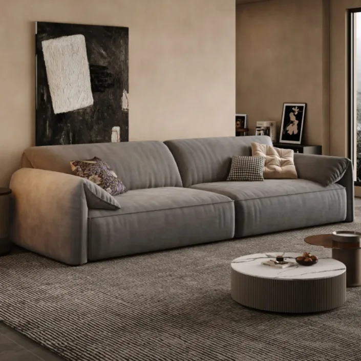 Globe Furnishings - Elephant Ear Fabric Sofa Globe Furnishings - Elephant Ear Fabric Sofa