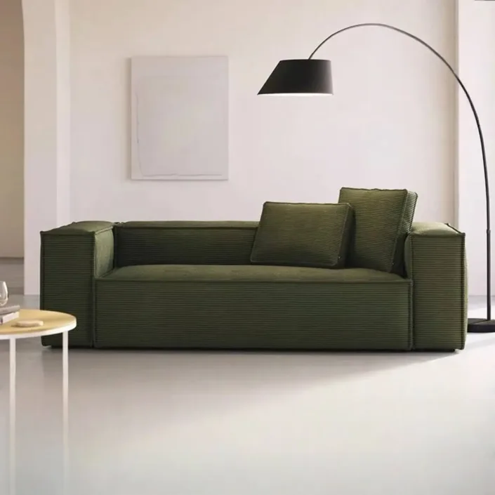 Globe Furnishings - Retro Tofu-Block Compressed Sofa Globe Furnishings - Retro Tofu-Block Compressed Sofa