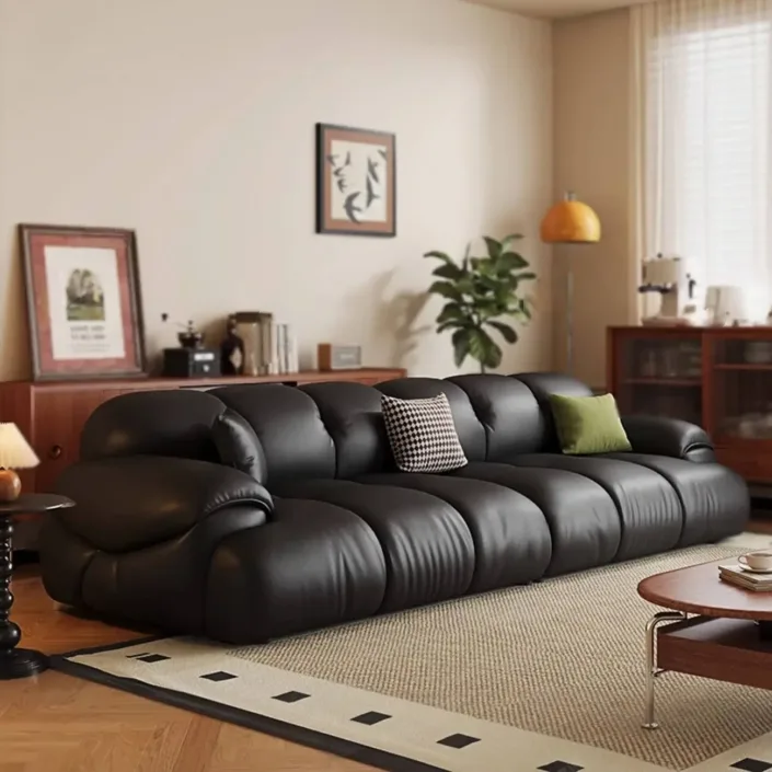 New Luxury Cloud-Style Leather Sofa
