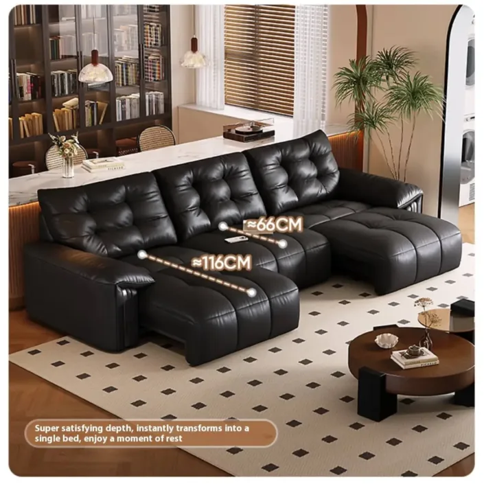 Globe Furnishings - Electric Reclining Top-Grain Leather Sofa Globe Furnishings - Electric Reclining Top-Grain Leather Sofa