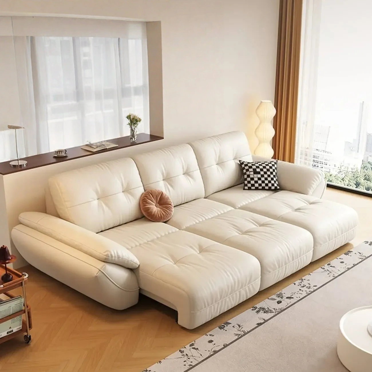 主图-02-470_副本 Globe Furnishings - Italian-Style Electric Reclining Leather Sofa