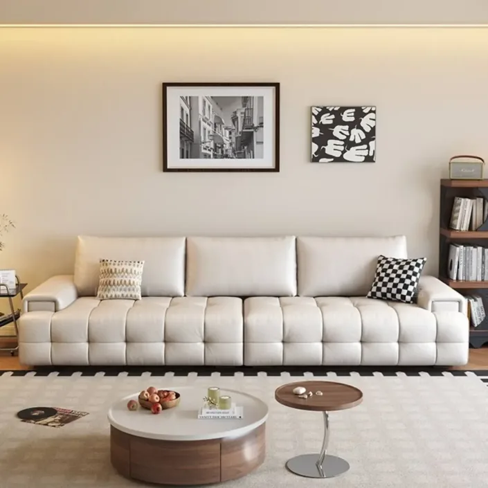Globe Furnishings - Lawrence top grain cowhide leather sofa