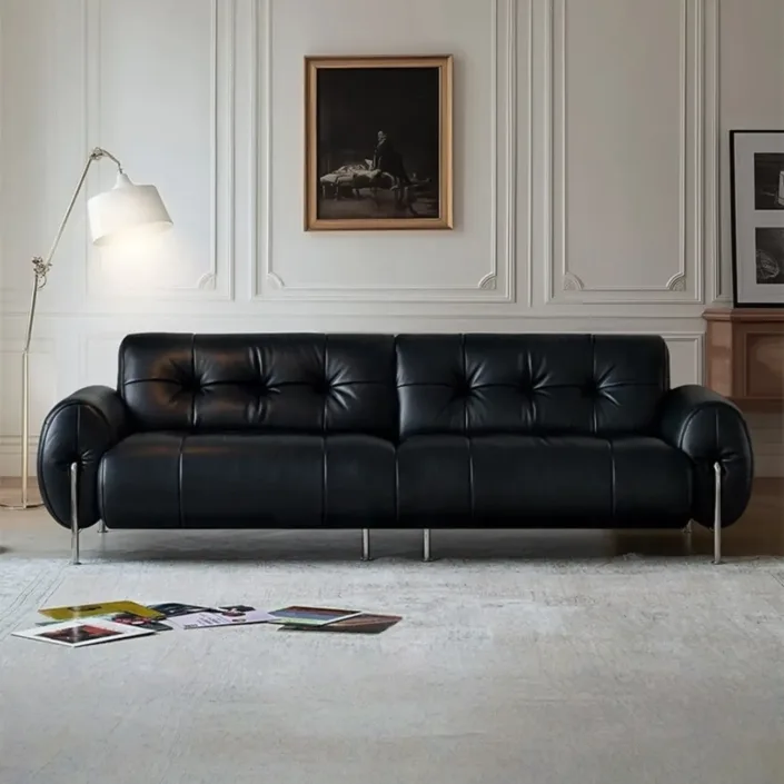 Globe Furnishings - Medieval-style genuine leather ethereal sofa Globe Furnishings - Medieval-style genuine leather ethereal sofa