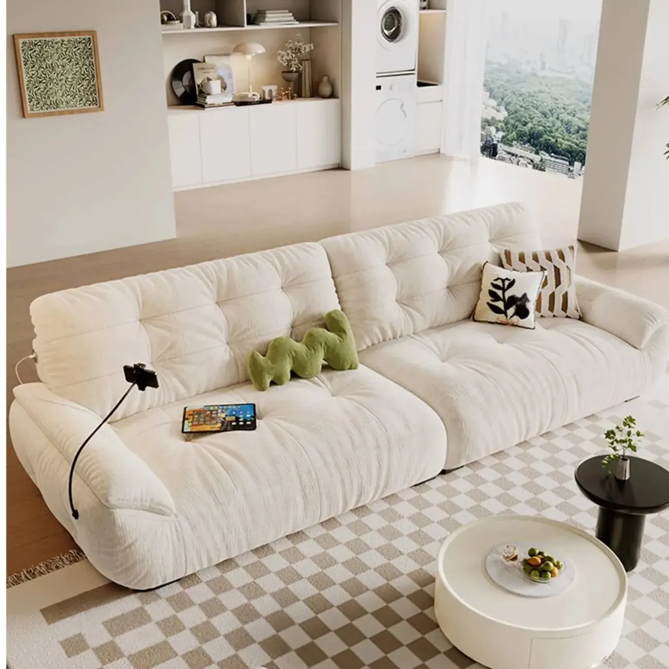 主图-02 Globe Furnishings - Modular Puff Cloud Fabric Sofa