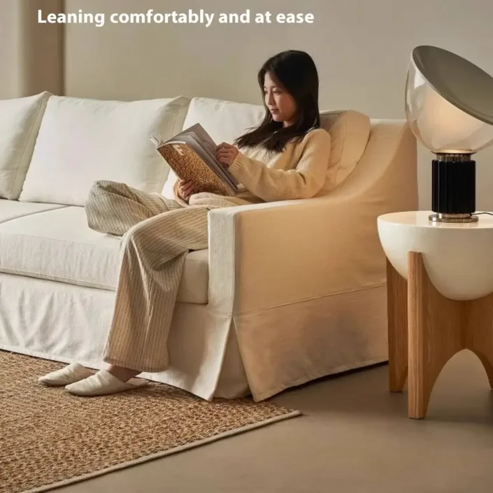 Globe Furnishings - Natural Breeze Direct-Vent Linen Sofa Globe Furnishings - Natural Breeze Direct-Vent Linen Sofa
