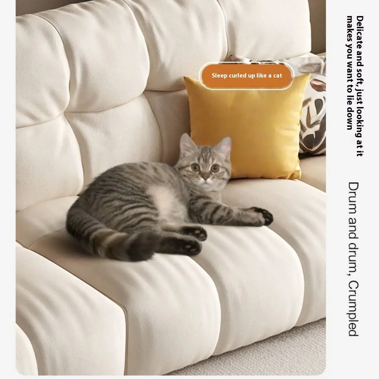 主图-03 Globe Furnishings - Natural Breeze Direct-Vent Linen Sofa