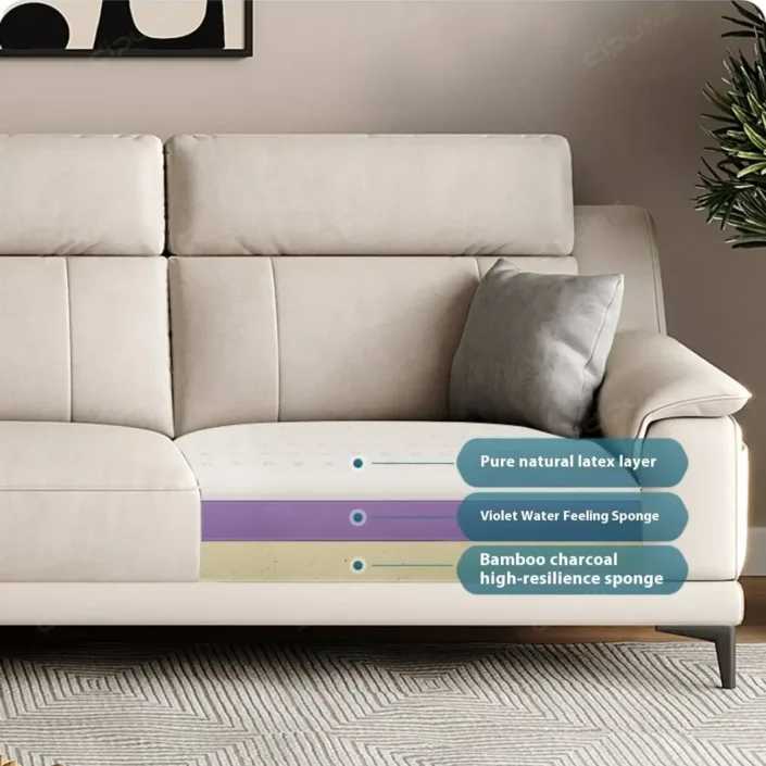 Globe Furnishings - Nordic Modern Antibacterial Fabric Corner Sofa Globe Furnishings - Nordic Modern Antibacterial Fabric Corner Sofa