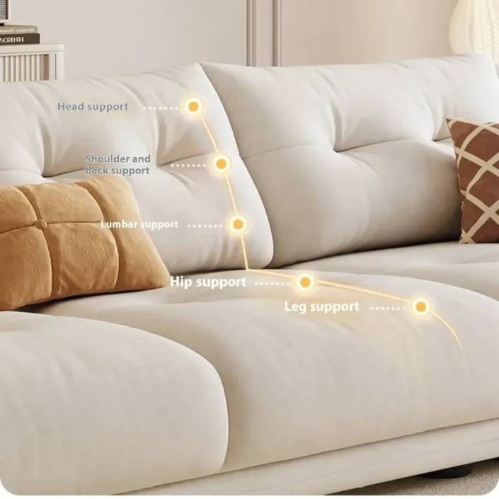 Globe Furnishings - 2025 New Compact Straight-Back Cat-Scratch-Resistant Fabric Sofa Globe Furnishings - 2025 New Compact Straight-Back Cat-Scratch-Resistant Fabric Sofa