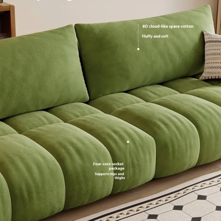 Globe Furnishings - Living Room Light Luxury Modern Puff Sofa Globe Furnishings - Living Room Light Luxury Modern Puff Sofa