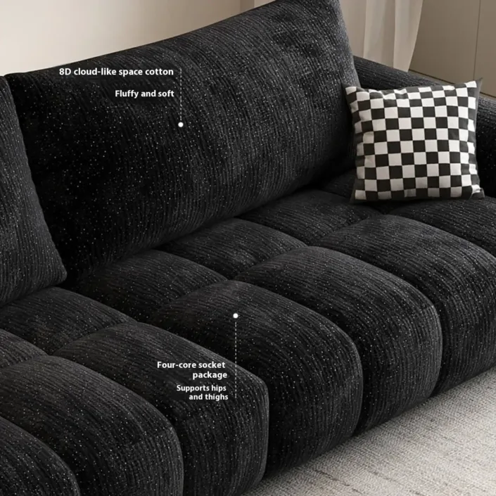 Globe Furnishings - New Premium Cloud Sofa with Baby's Breath Accents Globe Furnishings - New Premium Cloud Sofa with Baby's Breath Accents