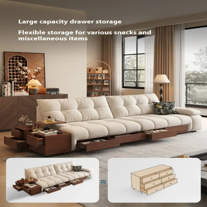 Globe Furnishings - Movable Multi-Storage Sofa Globe Furnishings - Movable Multi-Storage Sofa