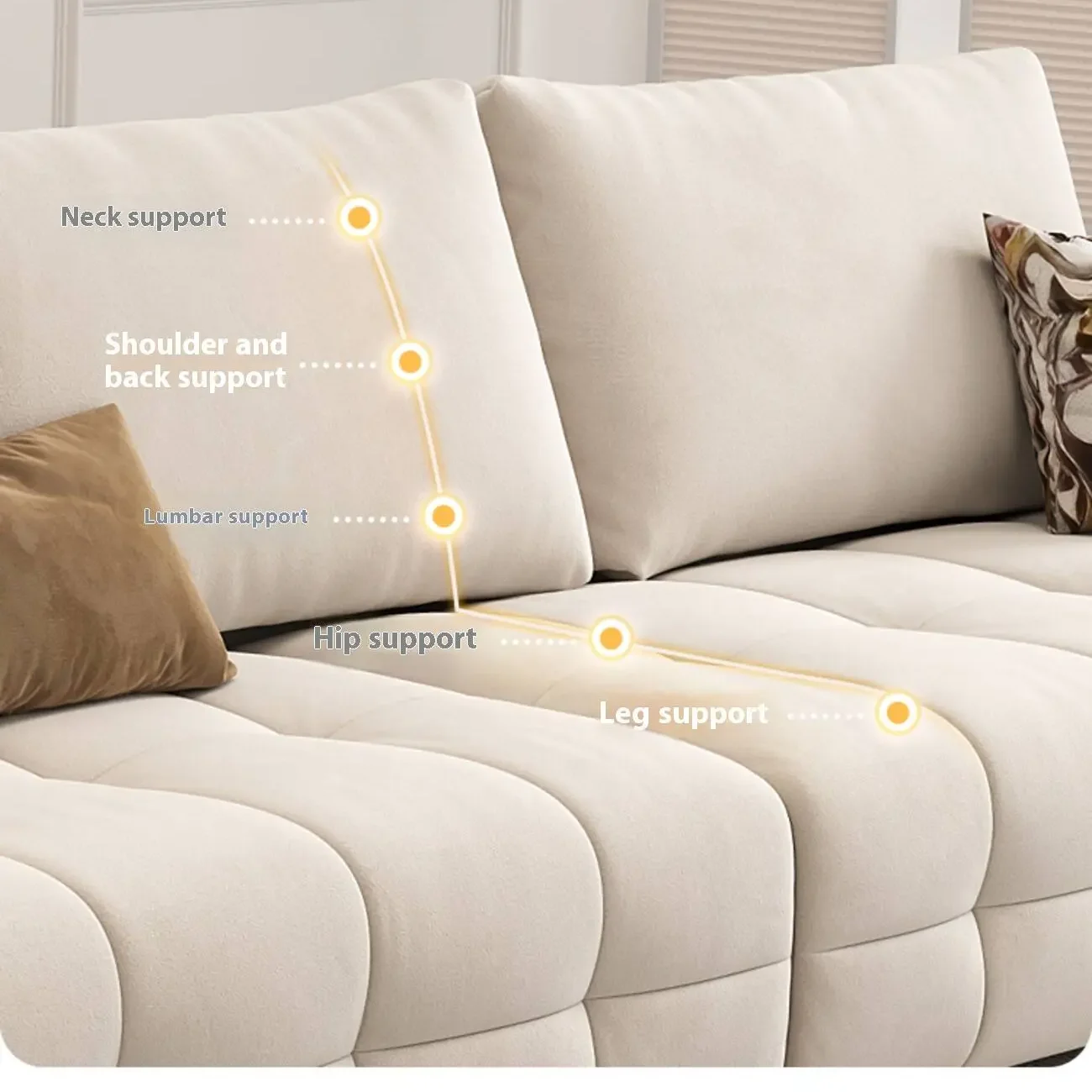 主图-03 Globe Furnishings - Lawrence Adjustable Armrest Sofa